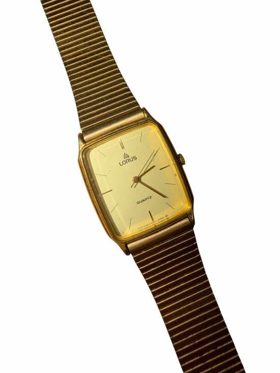 Vintage Lorus Gold Tone Quartz Watch | Rectangular Face main image 5